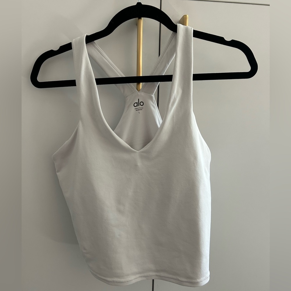 ALO Yoga Women's Classic White Tank Top